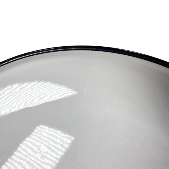 Dansk Kobenstyle II Dinner Plates 10" White Black Rim Round Dinnerware Lot of 7 - Picture 4 of 9